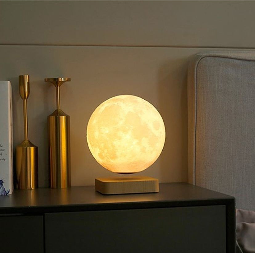 Floating moon lamp